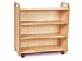 MOBILE SHELF WITH MIRROR BACK (EMPTY)