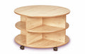 DOUBLE TIER MOBILE CIRCULAR STORAGE UNIT PLUS CLEAR TUBS AND PT1145 INDOOR MATHS KITS