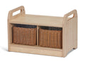 Compact Low-Level Storage Bench WITH 2 BASKETS