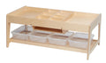 Investigative Play Table and 4 Clear Tubs