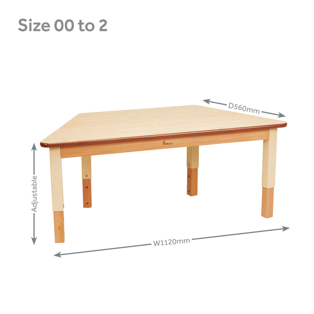 Trapezoid Table (W1120 x D560) Height Adjustable