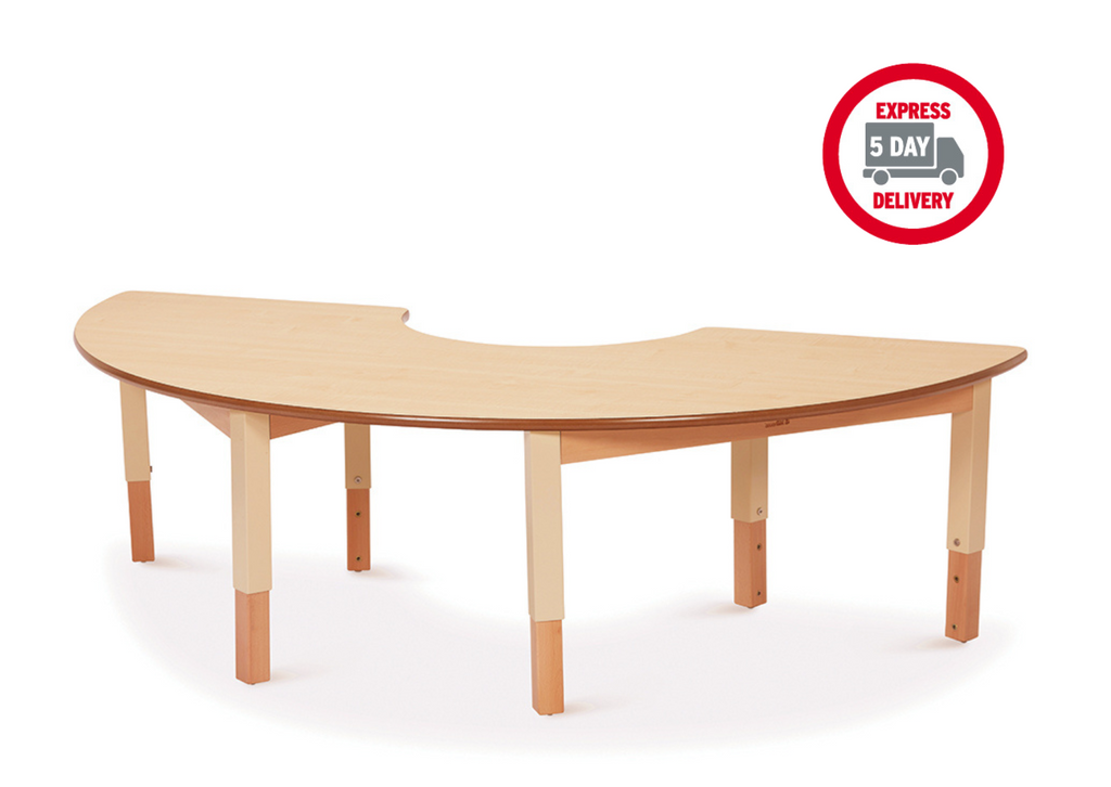Semi Circle Table (W1630 x D560) Height Adjustable