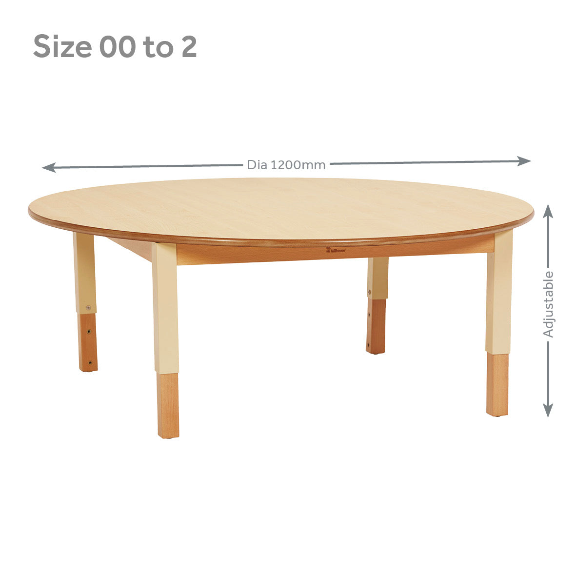 Large Circular Table (D1200) Height Adjustable