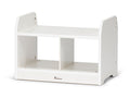 WHITE COMPACT LOW STORAGE UNIT (EMPTY)