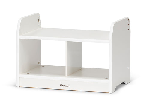 WHITE COMPACT LOW STORAGE UNIT (EMPTY)