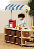 MOBILE TALL UNIT WITH CANOPY ADD-ON AND 6 BASKETS