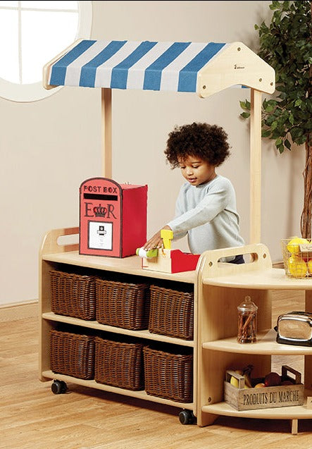 MOBILE TALL UNIT WITH CANOPY ADD-ON AND 6 BASKETS