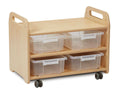 Tall Easel Stand/Storage Trolley (2 Station)