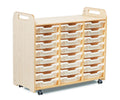 Tray Storage Unit (3 column, 900mm height) with 24 Shallow Trays