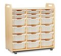 Tray Storage Unit (3 column, 1080mm height) with 6 Shallow and 12 Deep Trays