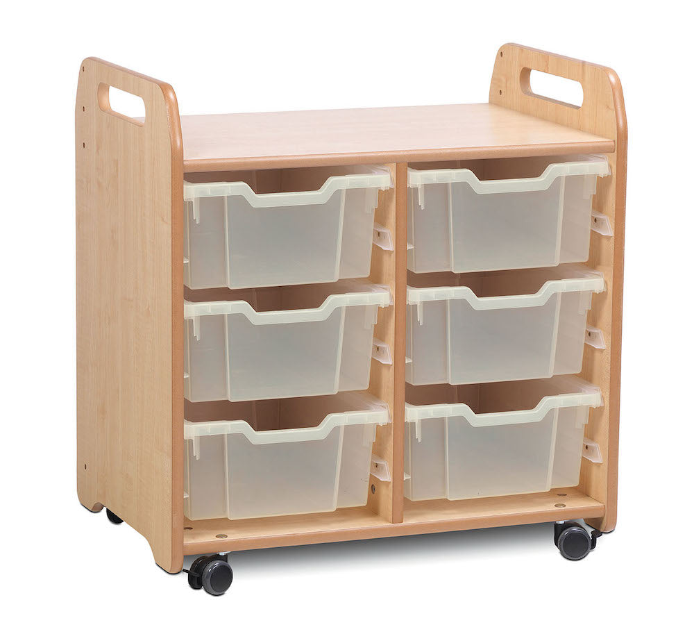 Tray Storage Unit (2 column) with 6 Deep Trays