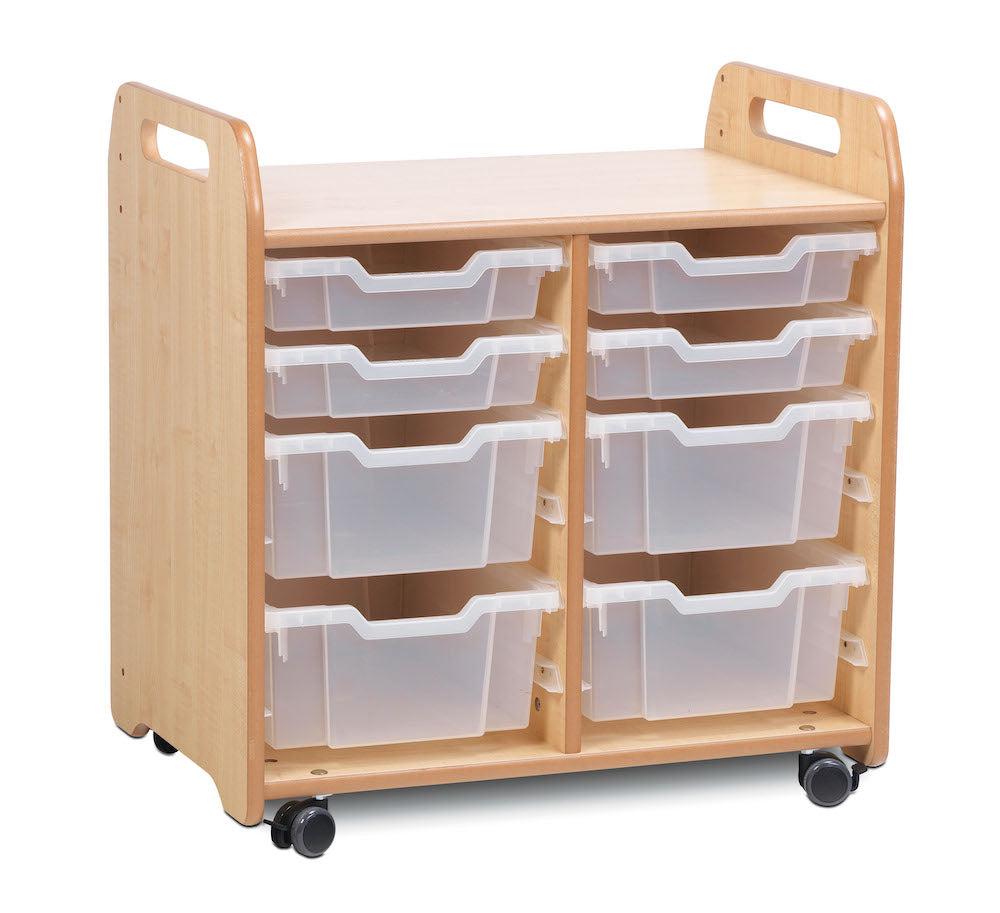 Tray Storage Unit (2 column) with 4 Shallow and 4 Deep Trays