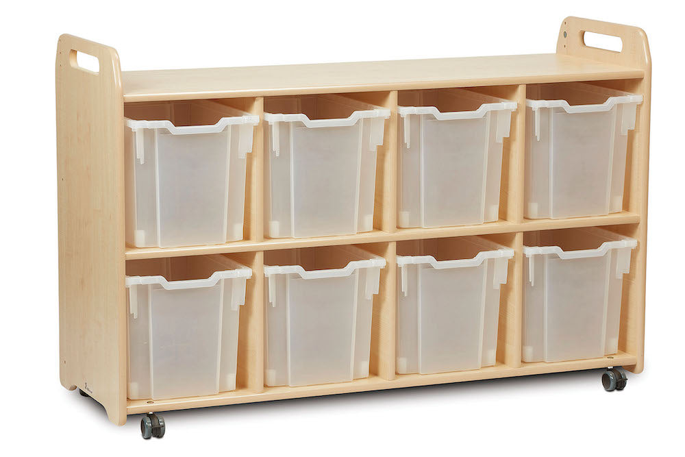 Discovery Shelf Storage with 8 Clear Trays (4 Column)