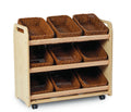 Tilt Tote Storage with 9 baskets