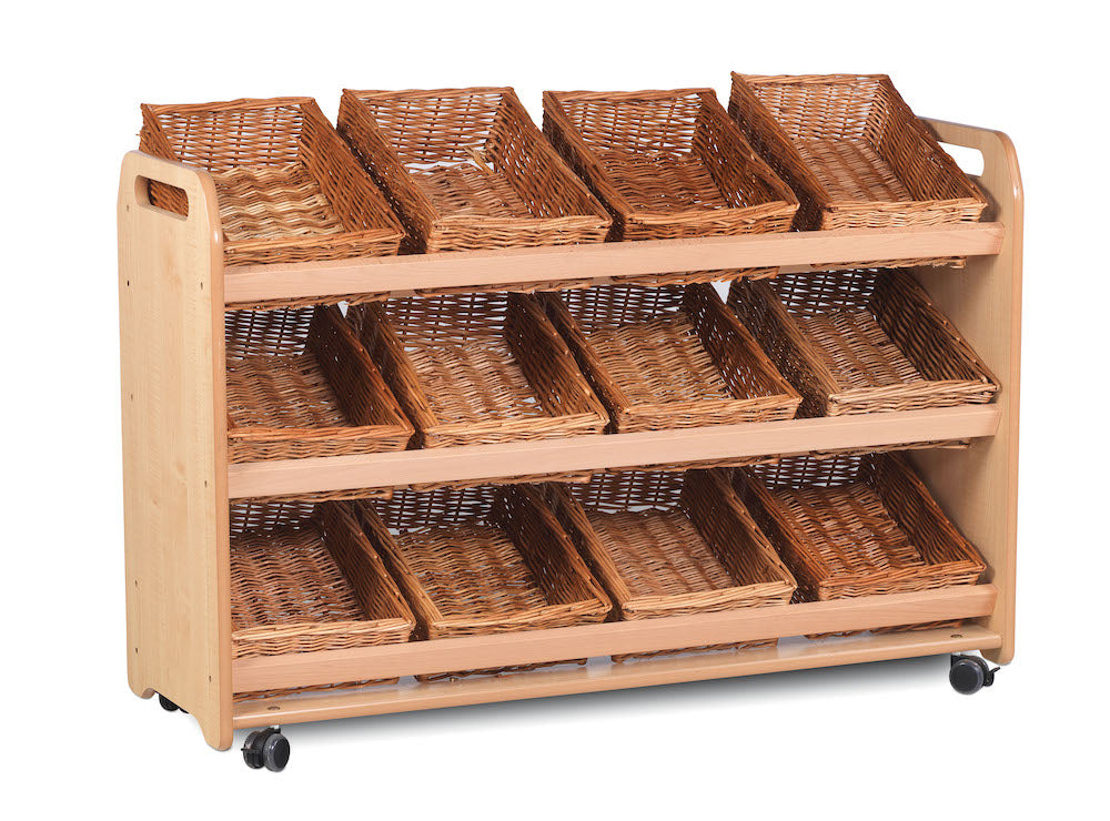 Tilt Tote Storage with 12 Baskets