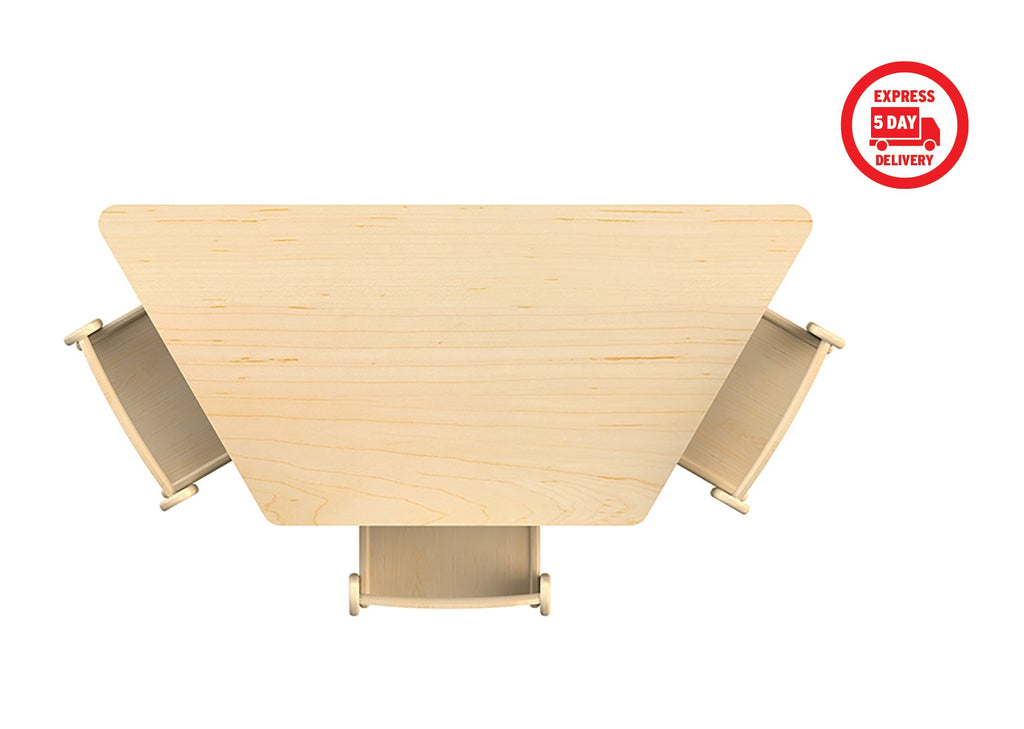 Trapezoid Table (W1120 x D560) Height Adjustable
