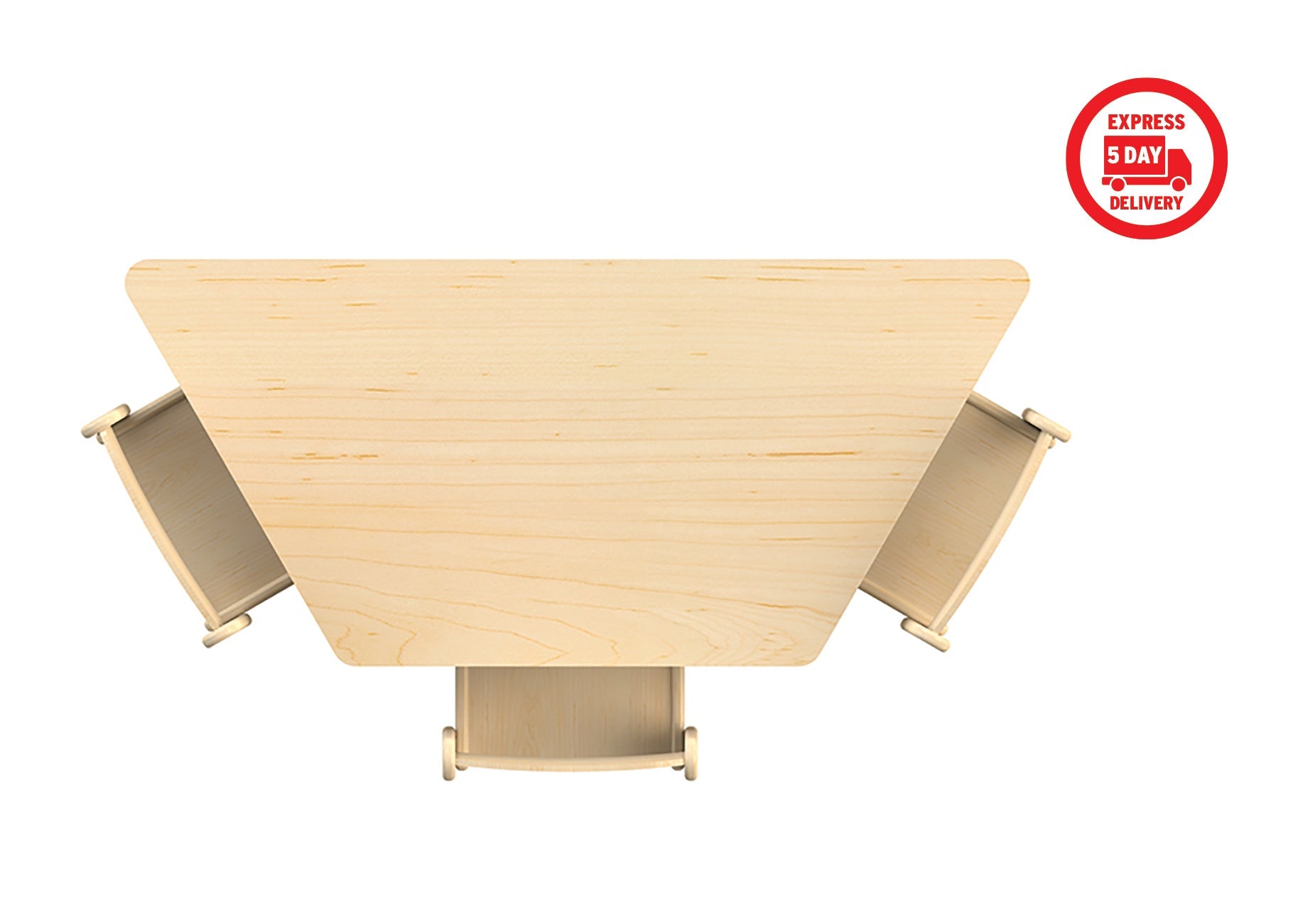 Trapezoid Table (W1120 x D560) Height Adjustable