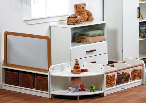 LOW LEVEL 90° CORNER UNIT (WHITE)