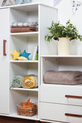 CUPBOARD & DISPLAY UNIT (WHITE)