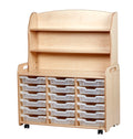 TRIPLE COLUMN WITH WELSH DRESSER ADD-ON WITH 18 SHALLOW TRAYS