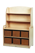 Welsh Dresser Display Storage with 6 baskets