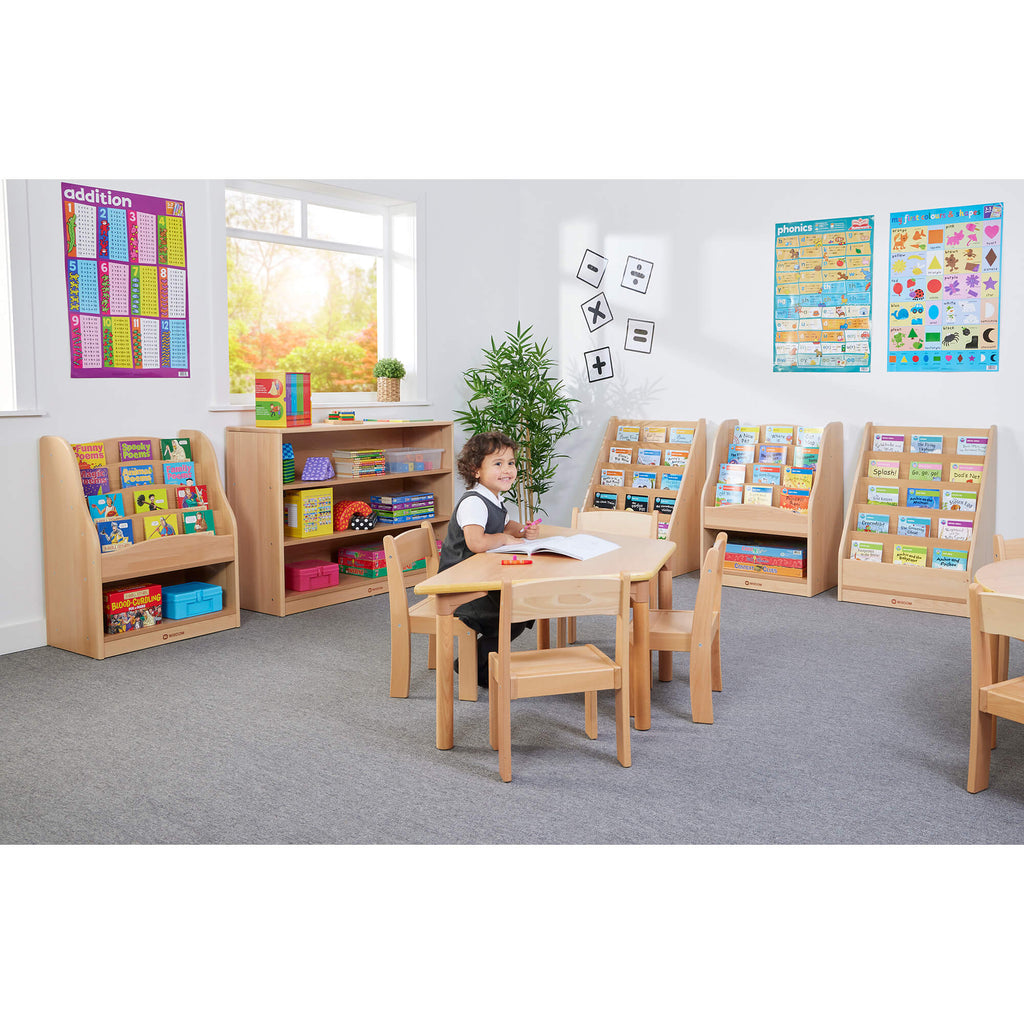 STACKING CHAIR - BEECH 4 PACK (H310)