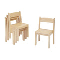 STACKING CHAIR - BEECH 4 PACK (H310)