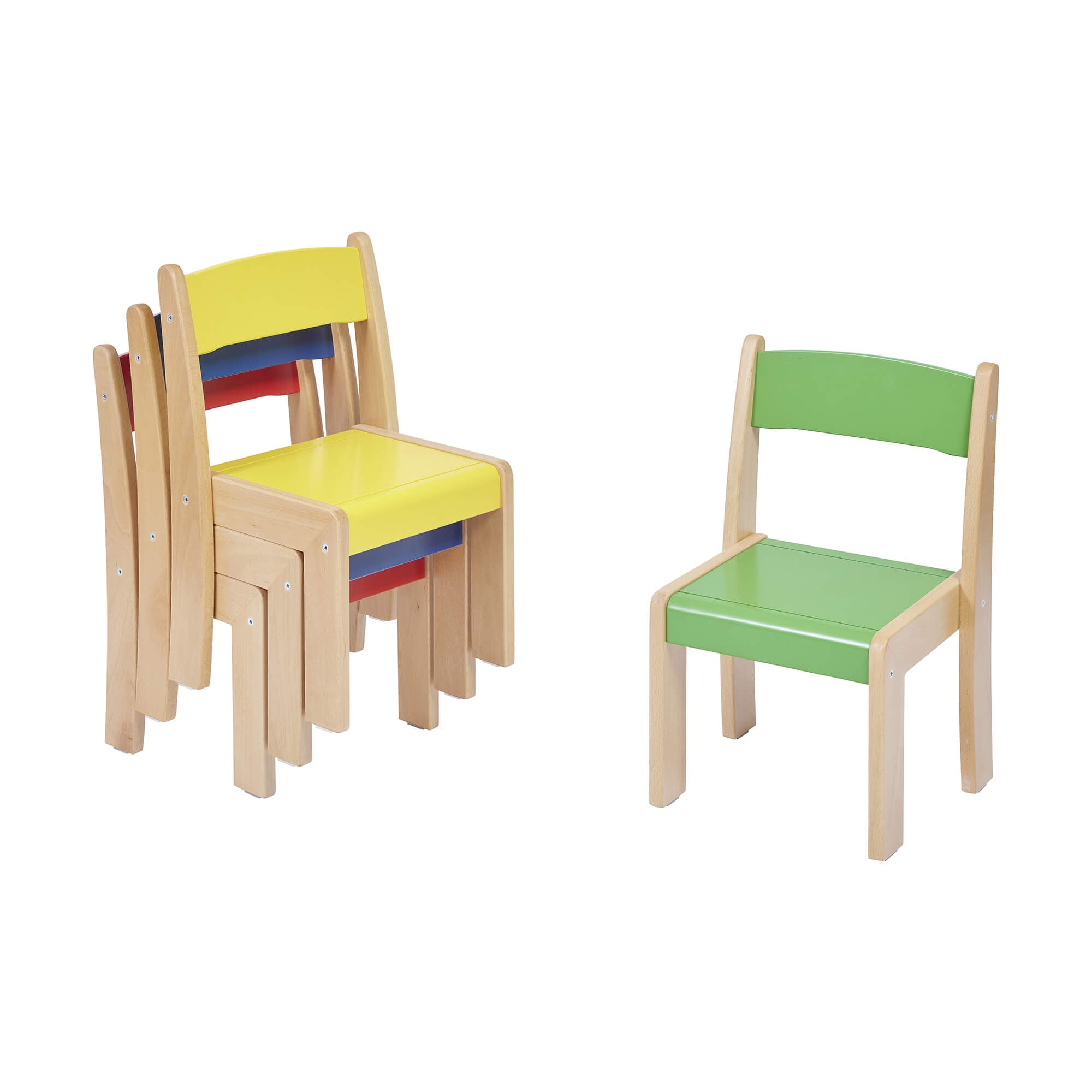 STACKING CHAIR - MIXED 4 PACK (H260)