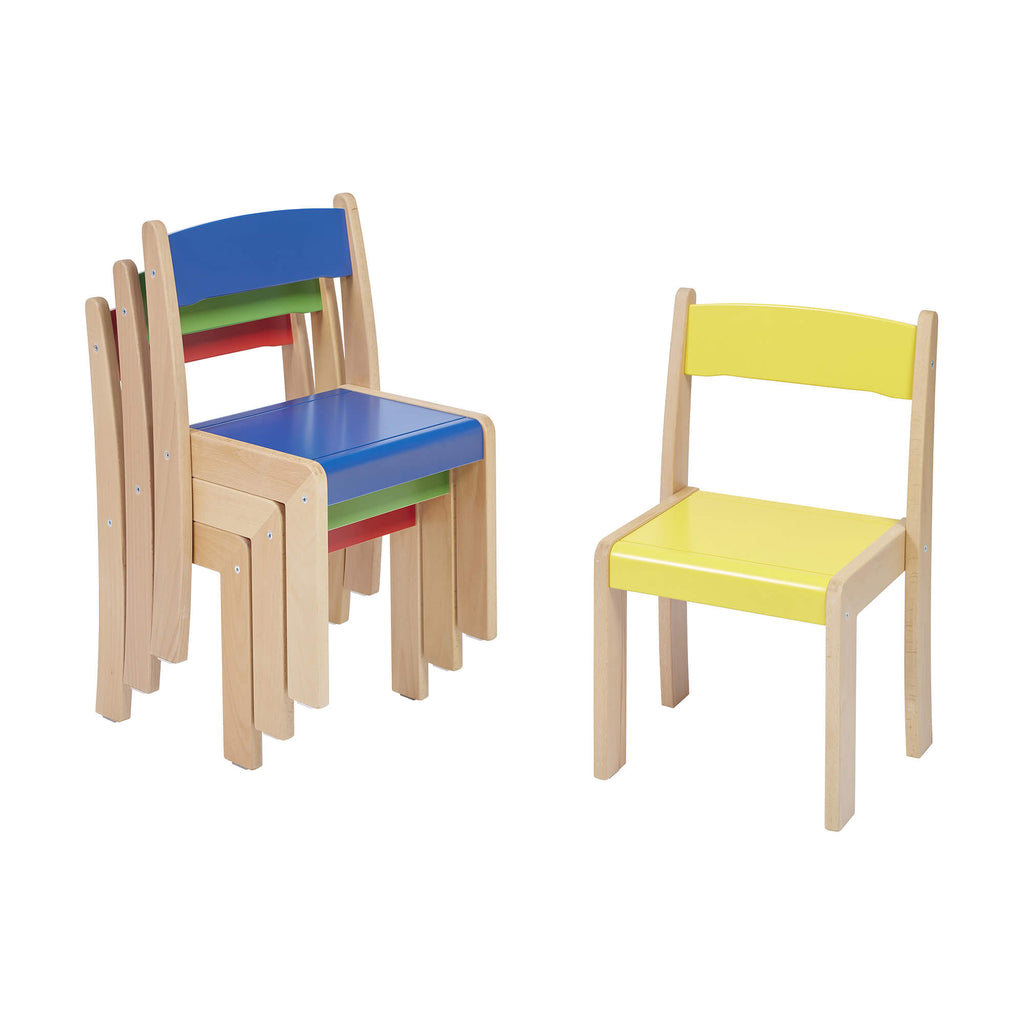 STACKING CHAIR - MIXED 4 PACK (H310)