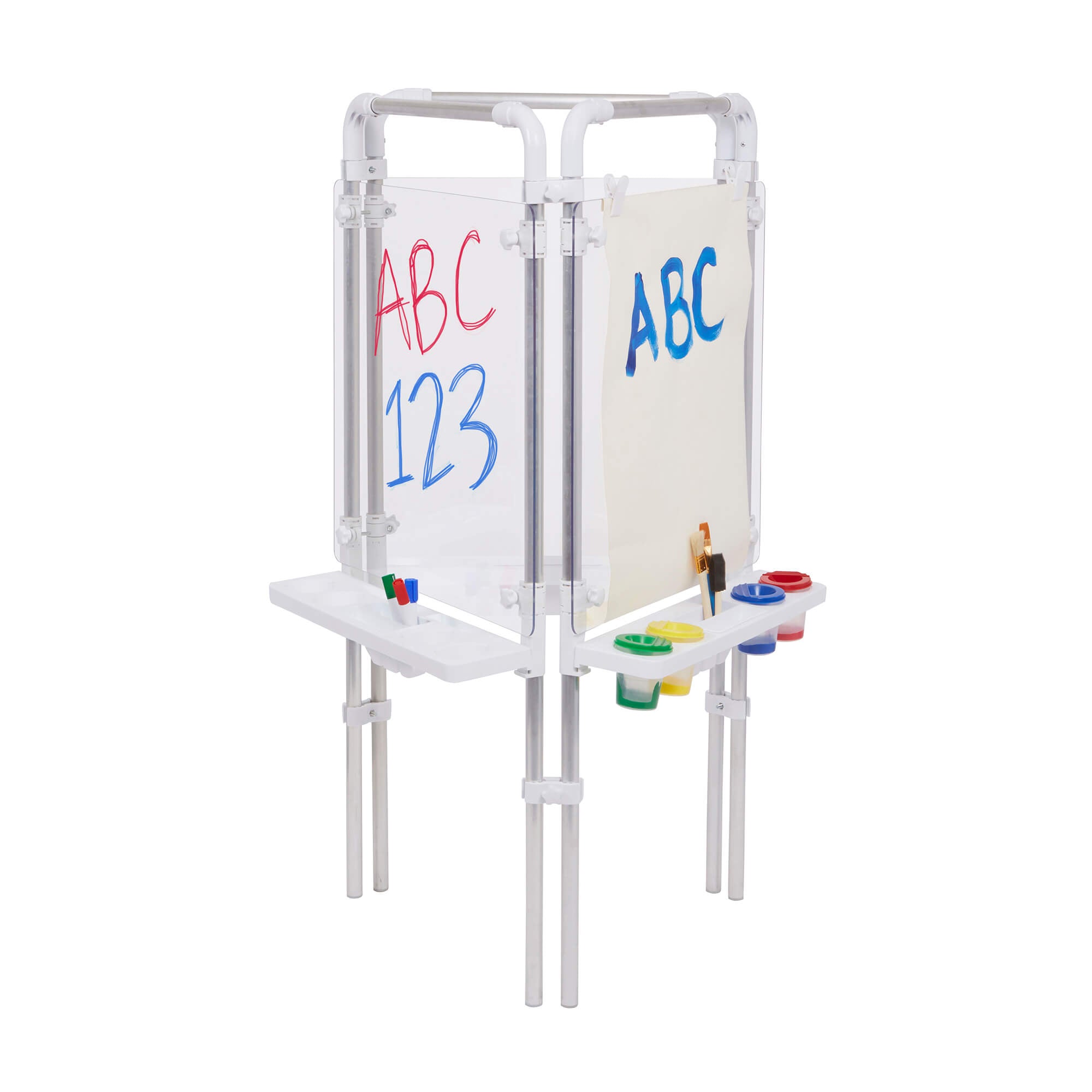 3 SIDED EASEL SET (3 CLEAR BOARDS)