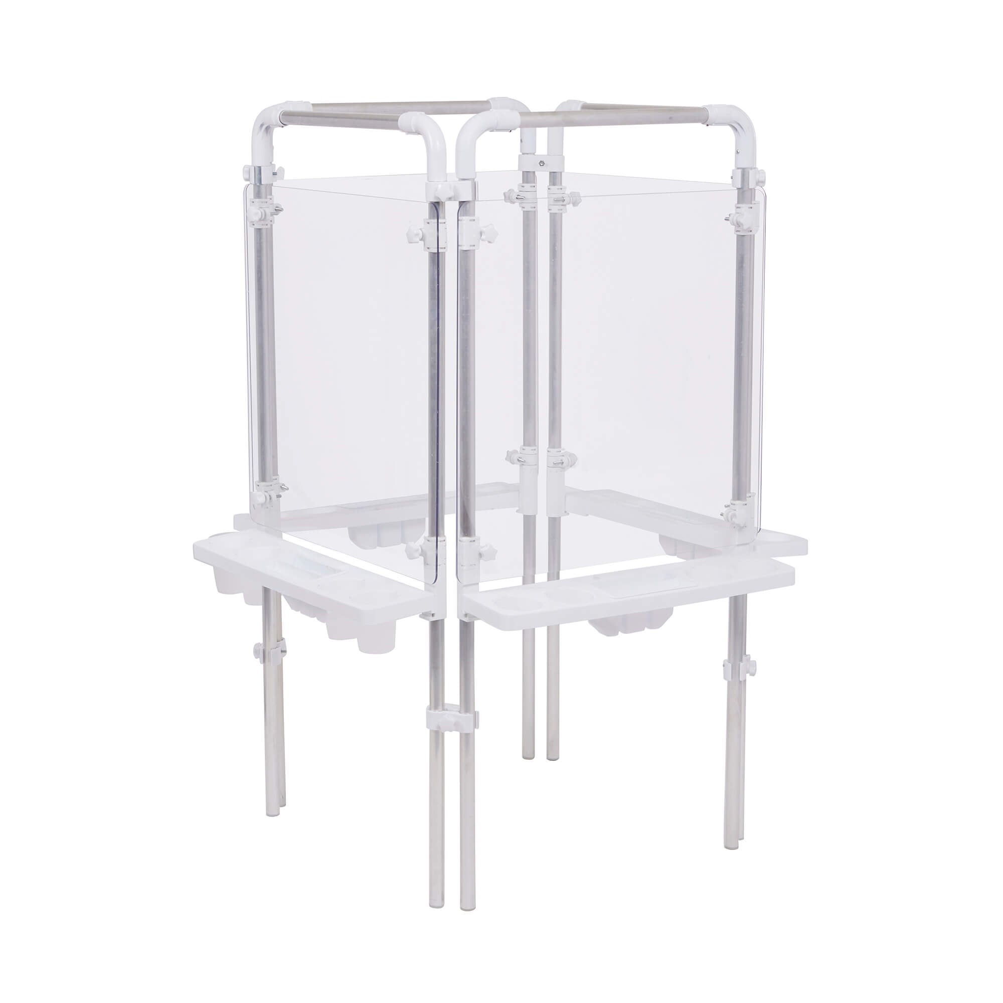 4 SIDED EASEL SET (4 CLEAR BOARDS)