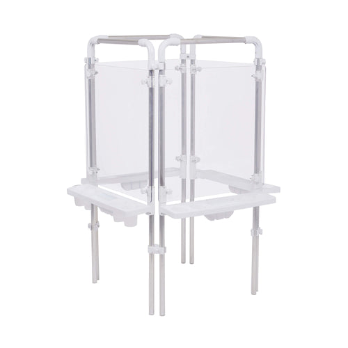 4 SIDED EASEL SET (4 CLEAR BOARDS)