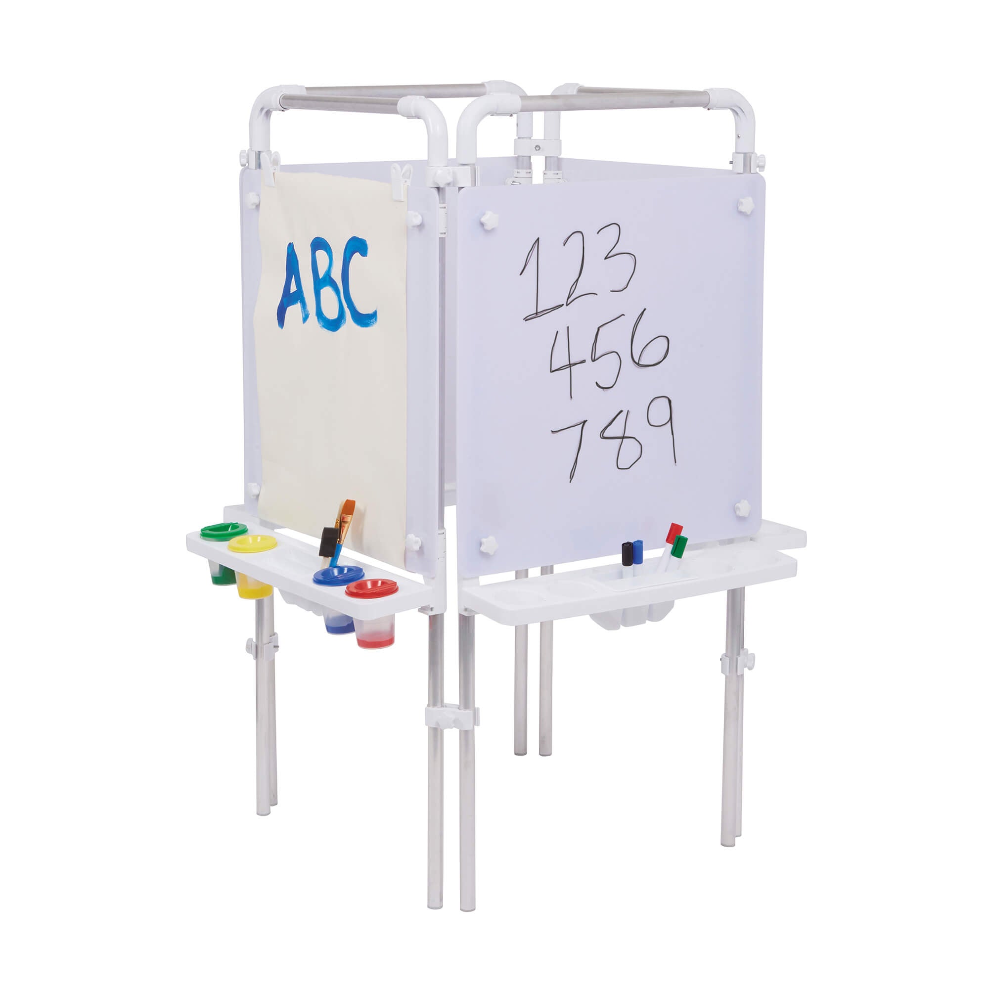 4 SIDED EASEL SET (4 DRY WIPE BOARDS)
