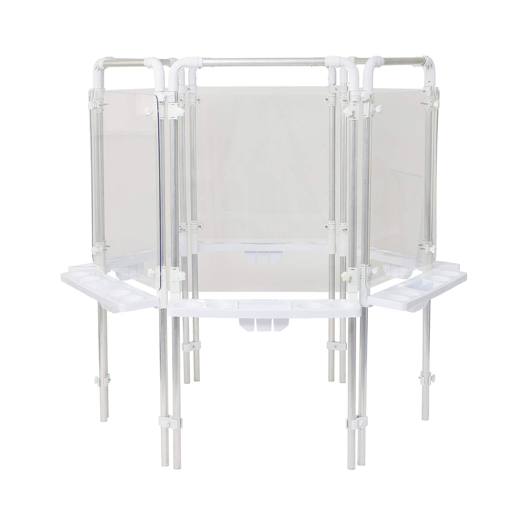 6 SIDED EASEL SET (6 CLEAR BOARDS)