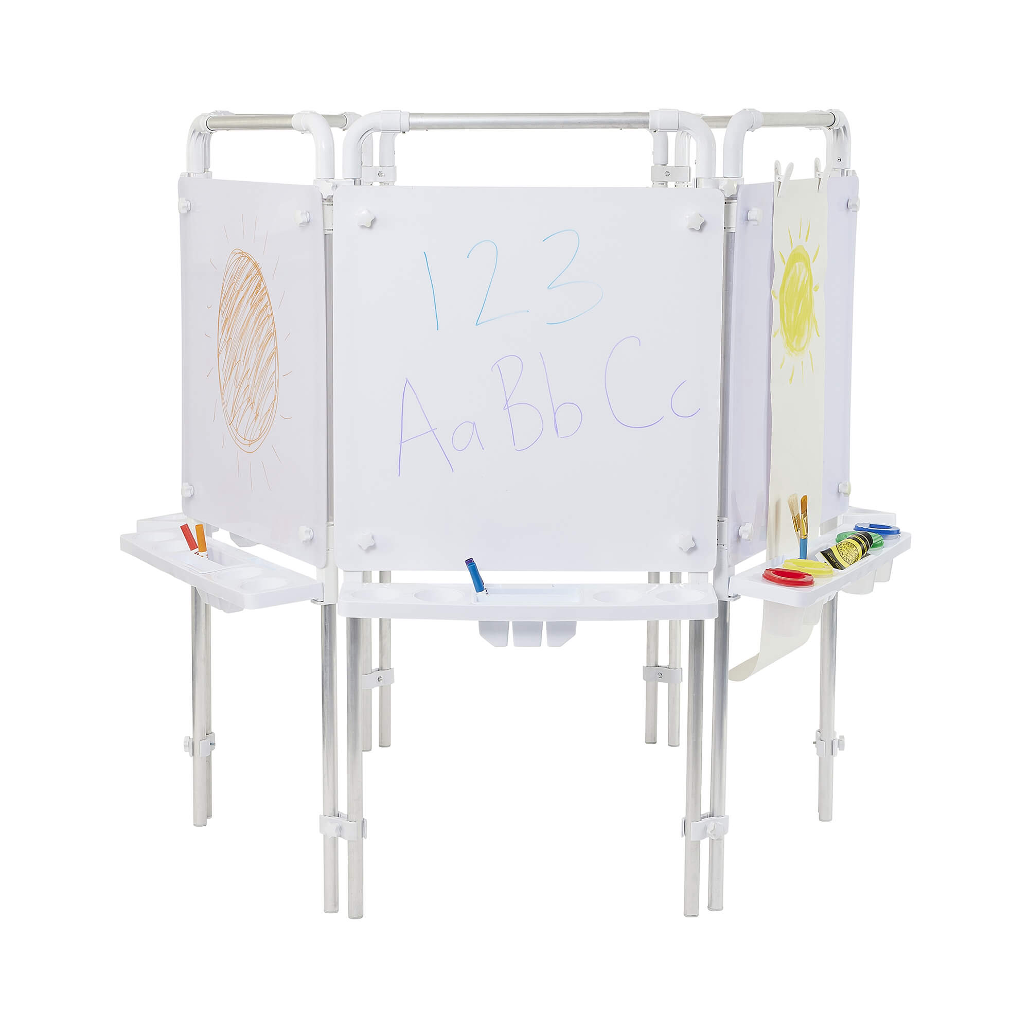 6 SIDED EASEL SET (6 DRY WIPE BOARDS)