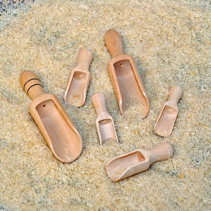 Wooden Scoops - Pack of 6