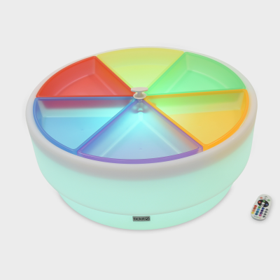 DISCOVERY GLOW LOW TABLE + COLOUR DISCOVERY TRAYS