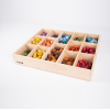 WOODEN TREASURES SUPER SET + WOODEN SORTING TRAY (14-WAY)